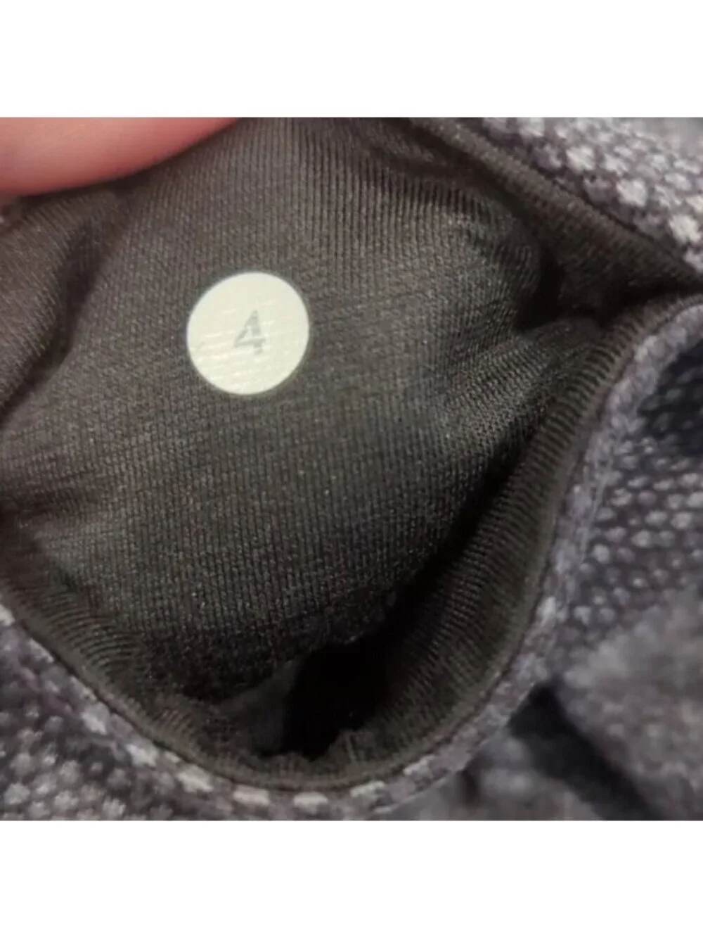 Lululemon Skinny Groove Pant Diamond Jacquard Space Dye Black Deep Coal / Black